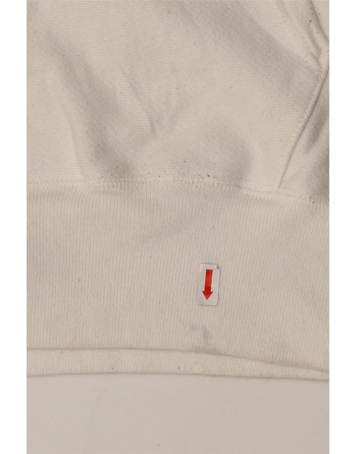 CHAMPION Mens Graphic Hoodie Jumper Medium White Cotton Vintage Champion and Second-Hand Champion from Messina Hembry 
