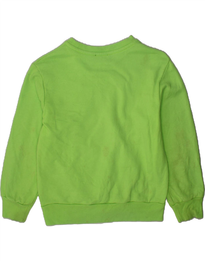 DIESEL Girls Graphic Sweatshirt Jumper 7-8 Years Green Cotton Vintage Diesel and Second-Hand Diesel from Messina Hembry 