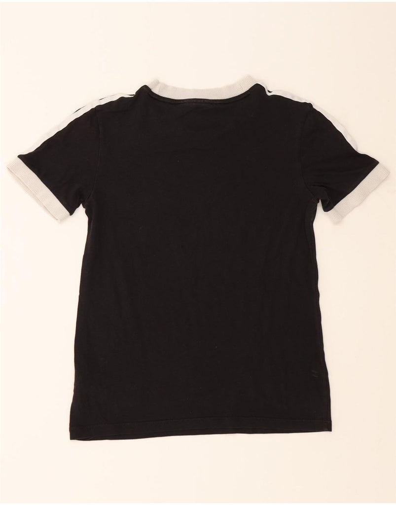 ADIDAS Womens T-Shirt Top UK 8 Small Black Cotton Vintage Adidas and Second-Hand Adidas from Messina Hembry 
