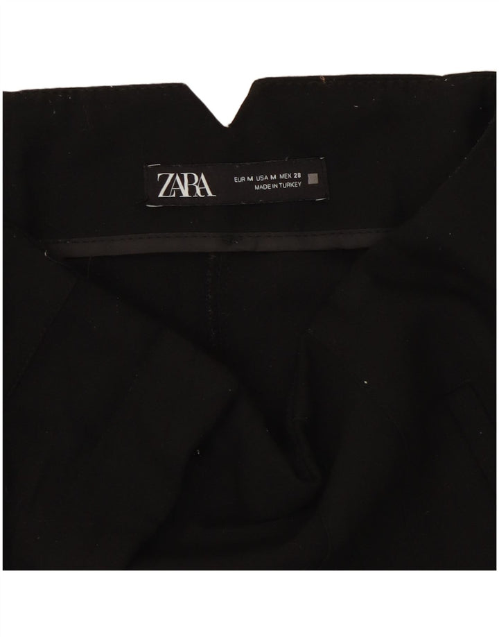 Zara Womens Tapered Casual Trousers Medium W28 L26 Black Polyester