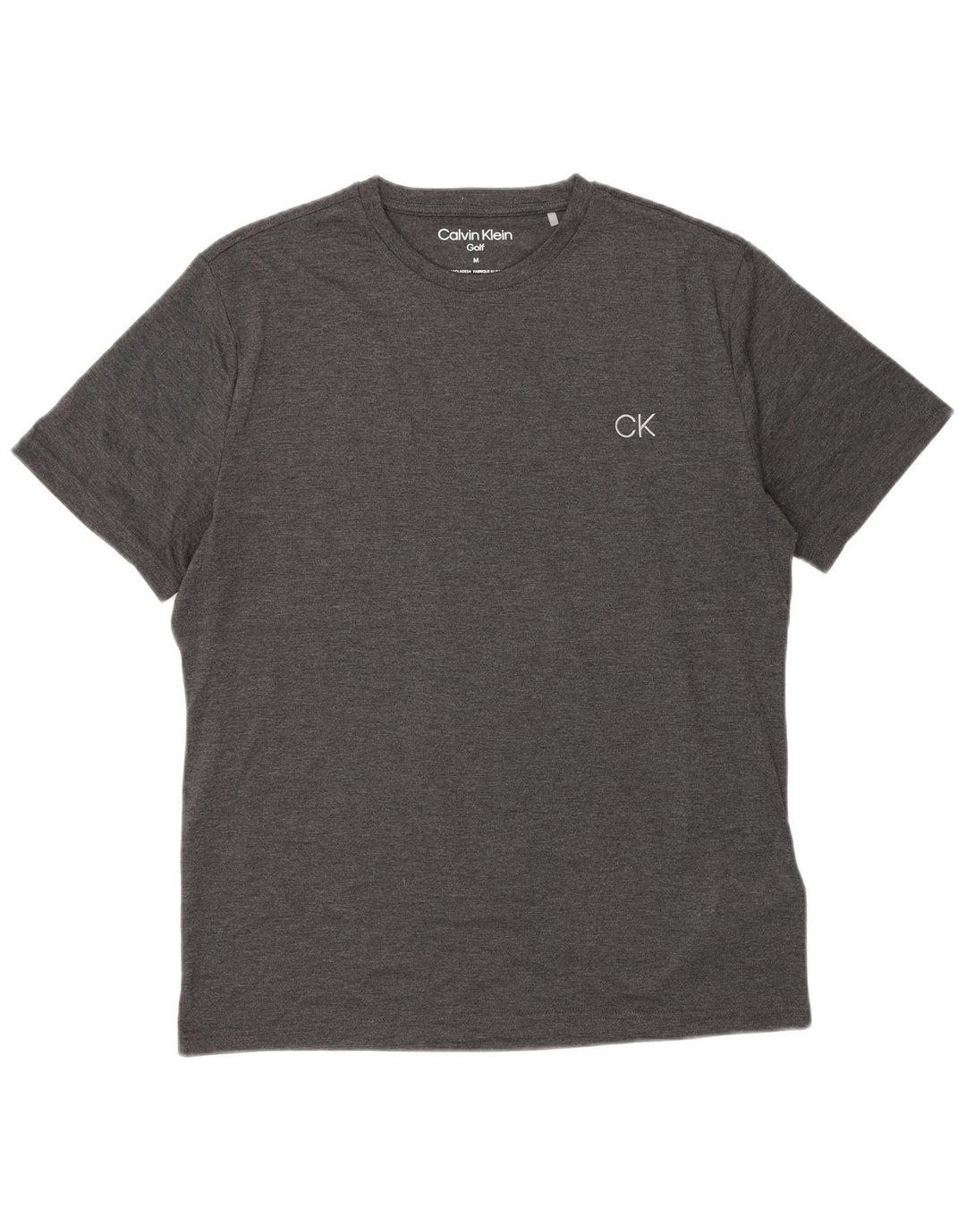 Calvin Klein Mens T-Shirt Top Medium Grey Polyester