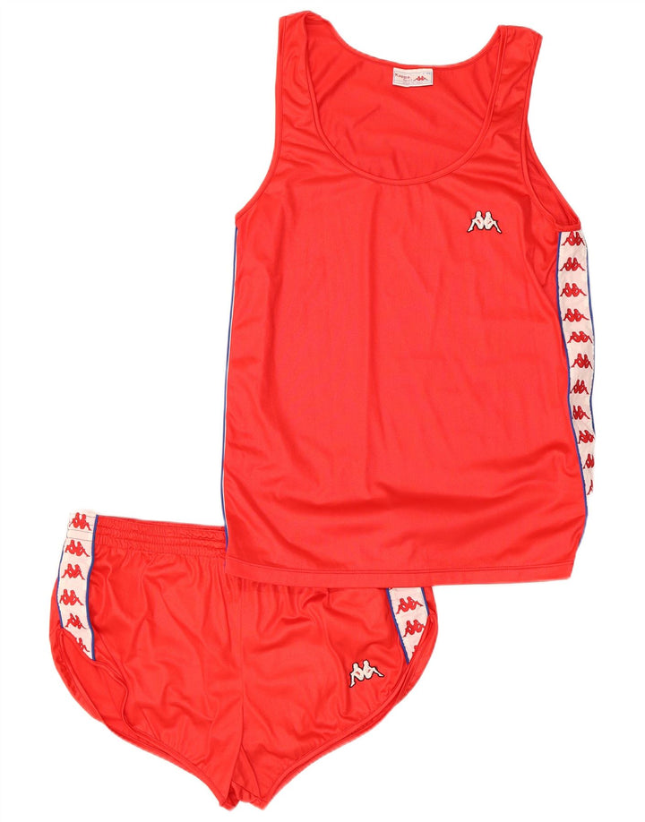 Kappa Womens Graphic 2 Piece Set IT 46 Large  Red Colourblock Polyamide