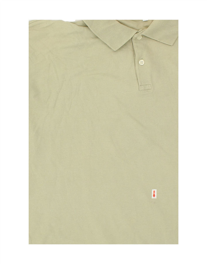 DIADORA Mens Polo Shirt XL Beige Cotton Vintage Diadora and Second-Hand Diadora from Messina Hembry 