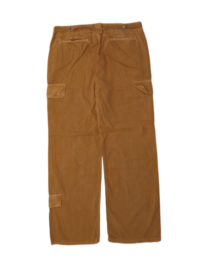 ZARA Womens Straight Cargo Trousers EU 40 Medium W30 L31 Beige Cotton Vintage Zara and Second-Hand Zara from Messina Hembry 