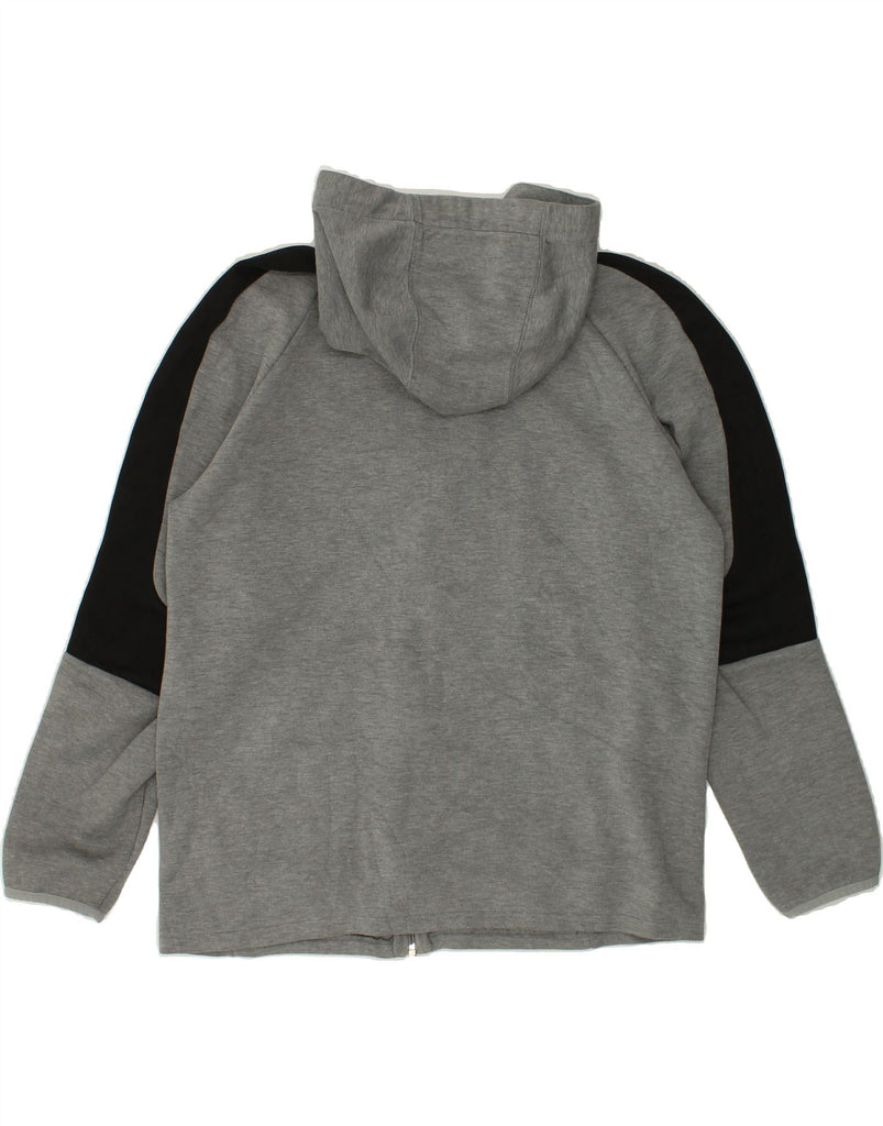PUMA Mens Zip Hoodie Sweater Large Grey Colourblock Cotton | Vintage Puma | Thrift | Second-Hand Puma | Used Clothing | Messina Hembry 