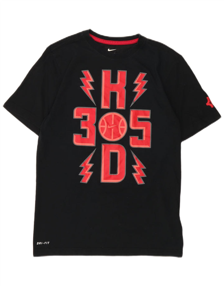 Nike Mens Dri Fit Graphic T-Shirt Top Small Black Cotton