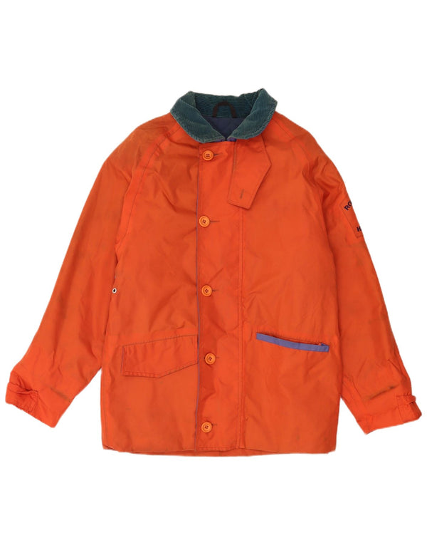 Henri Lloyd Mens Graphic Loose Fit Windbreaker Jacket UK 36 Small Orange