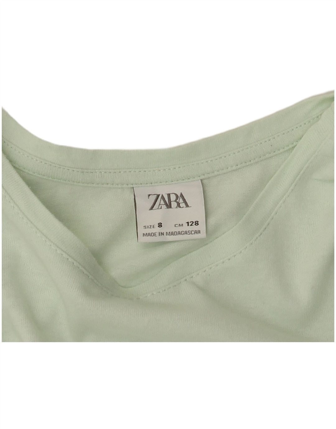 ZARA Girls A-Line Dress 7-8 Years Green