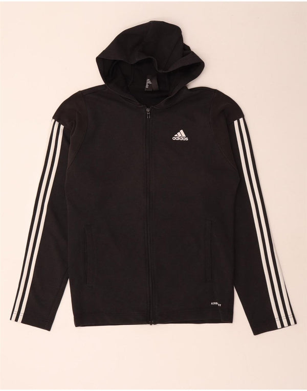 Adidas Mens Aeroready Zip Hoodie Sweater Small Black Cotton