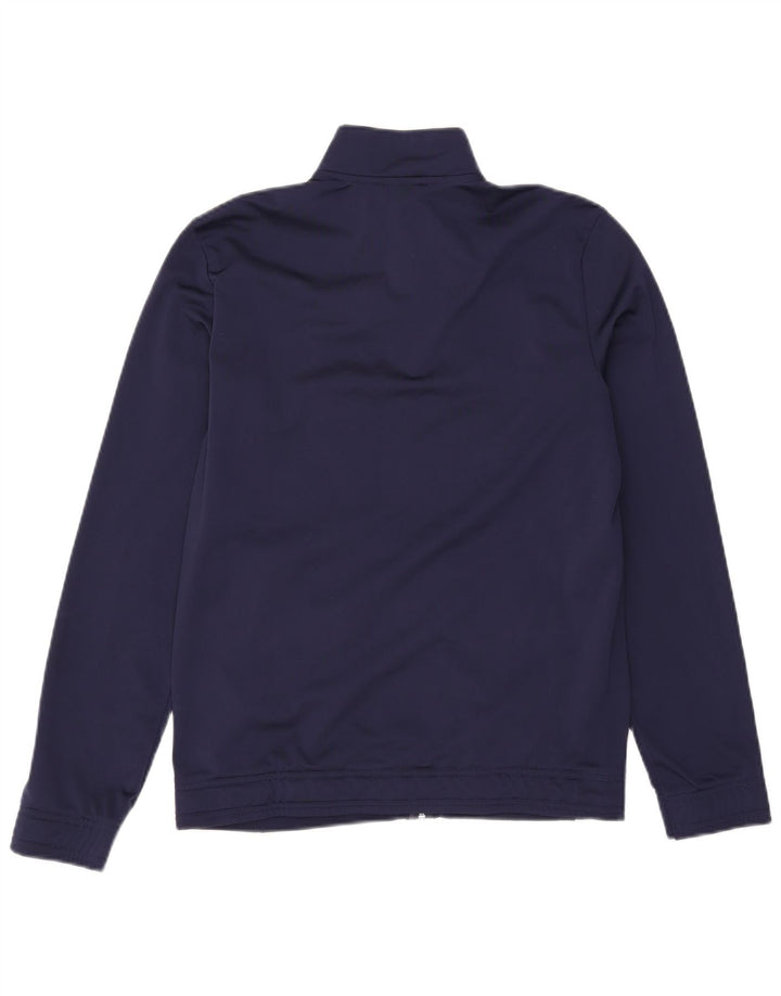 Puma Boys Tracksuit Top Jacket 15-16 Years Navy Blue Colourblock Polyester