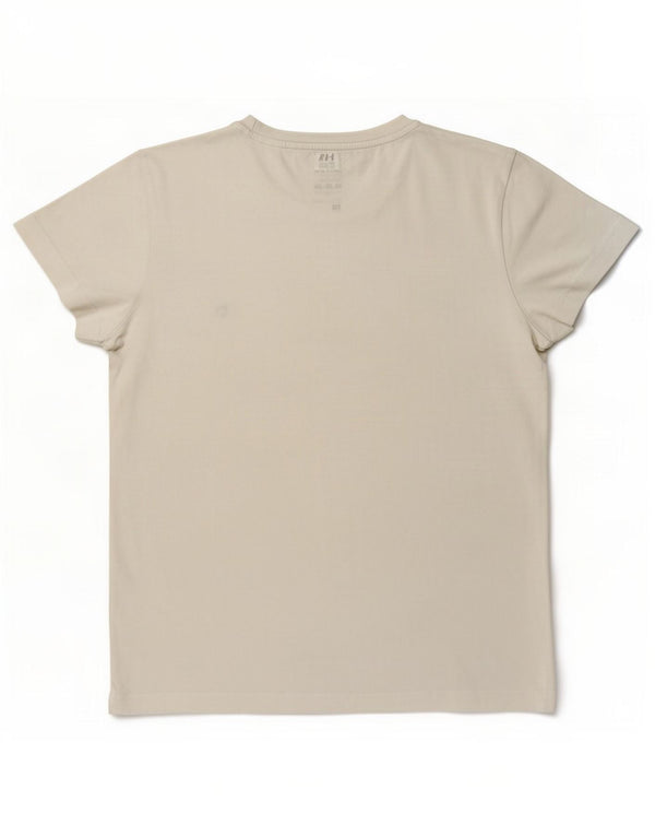 Tommy Hilfiger Womens T-Shirt Top UK 14 Medium White Cotton