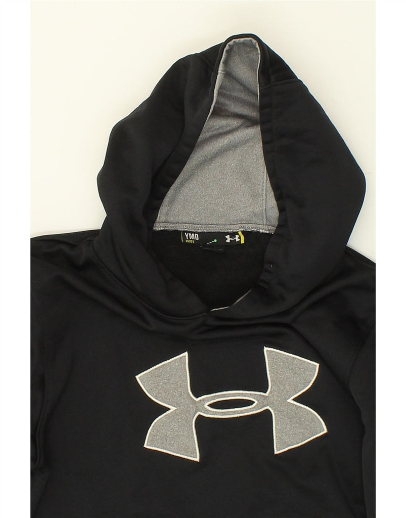 UNDER ARMOUR Boys Graphic Hoodie Jumper 9-10 Years  Medium  Black | Vintage Under Armour | Thrift | Second-Hand Under Armour | Used Clothing | Messina Hembry 