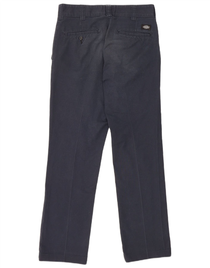 Dickies Mens Straight Chino Trousers W30 L32 Navy Blue Polyester