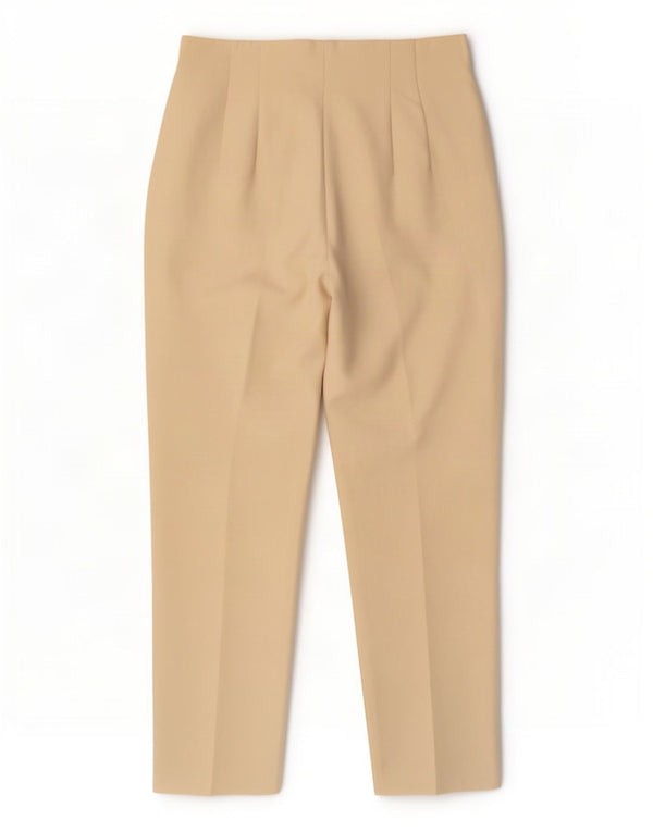 Zara Womens High Waist Tapered Suit Trousers EU 38 Small W28 L27 Off White