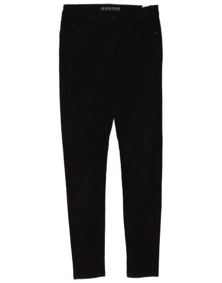 Marks & Spencer Womens Jegging Jeans UK 12 Medium W32 L31 Black Cotton