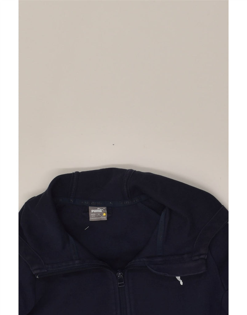 PUMA Boys Zip Hoodie Sweater 11-12 Years Navy Blue Cotton | Vintage Puma | Thrift | Second-Hand Puma | Used Clothing | Messina Hembry 