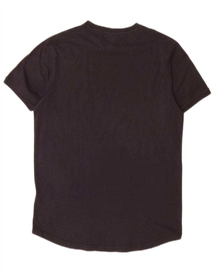 Ellesse Mens Graphic T-Shirt Top Medium Black Cotton