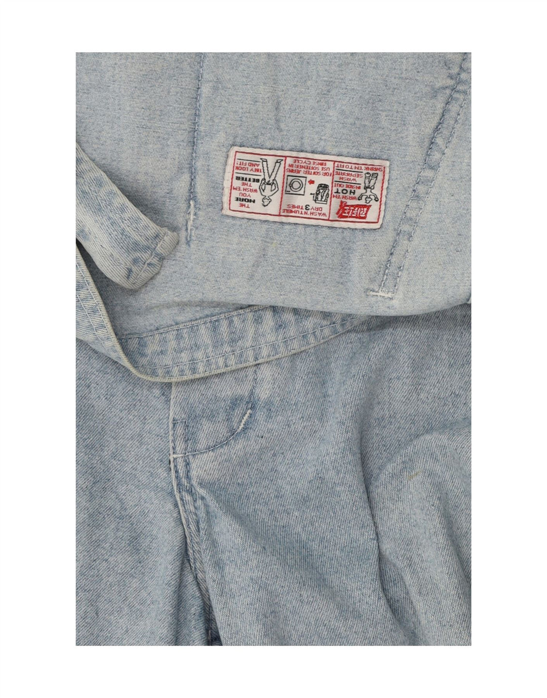 Rifle Womens Dungarees Denim Shorts W36 XL Blue