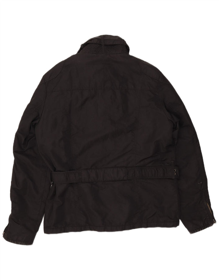 Scotch & Soda Mens Utility Jacket UK 42 XL Black Nylon