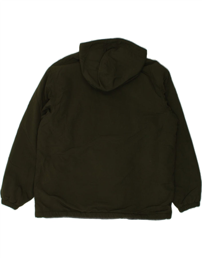 J. CREW Mens Hooded Anorak Jacket UK 38 Medium Khaki Nylon | Vintage J. Crew | Thrift | Second-Hand J. Crew | Used Clothing | Messina Hembry 