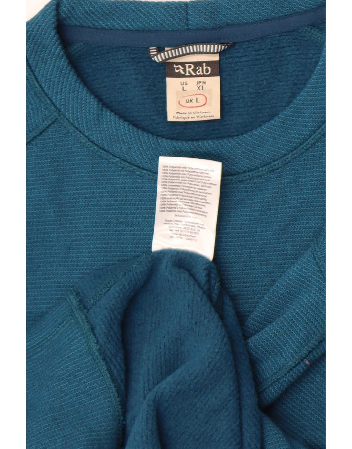 Rab Mens Sweatshirt Jumper Large Blue Polyester