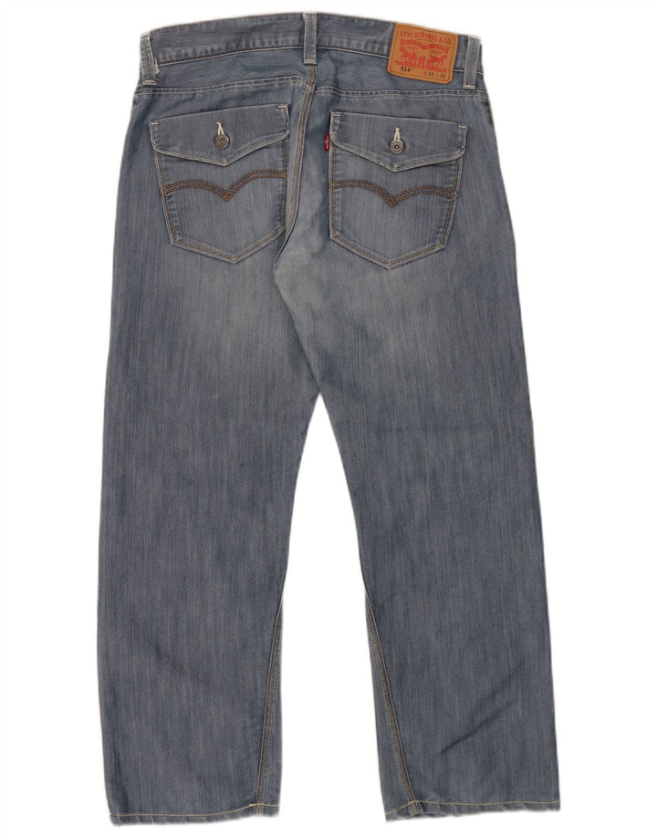 Levi's Mens 514 Straight Jeans W33 L30 Blue Cotton