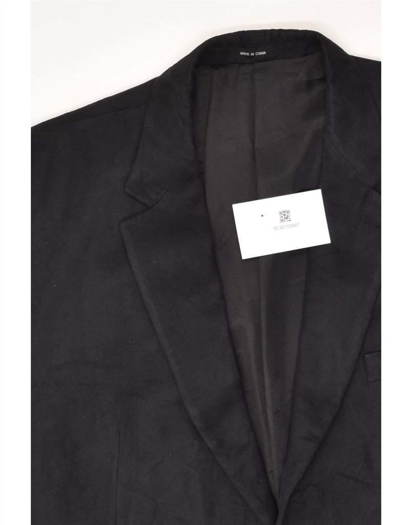 CHAPS Mens Slim 2 Button Blazer Jacket UK 48 4XL Black Polyester | Vintage Chaps | Thrift | Second-Hand Chaps | Used Clothing | Messina Hembry 