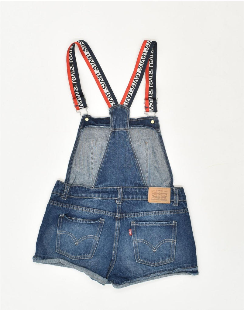 LEVI'S Girls Dungarees Denim Shorts 13-14 Years W28 Blue Cotton | Vintage Levi's | Thrift | Second-Hand Levi's | Used Clothing | Messina Hembry 