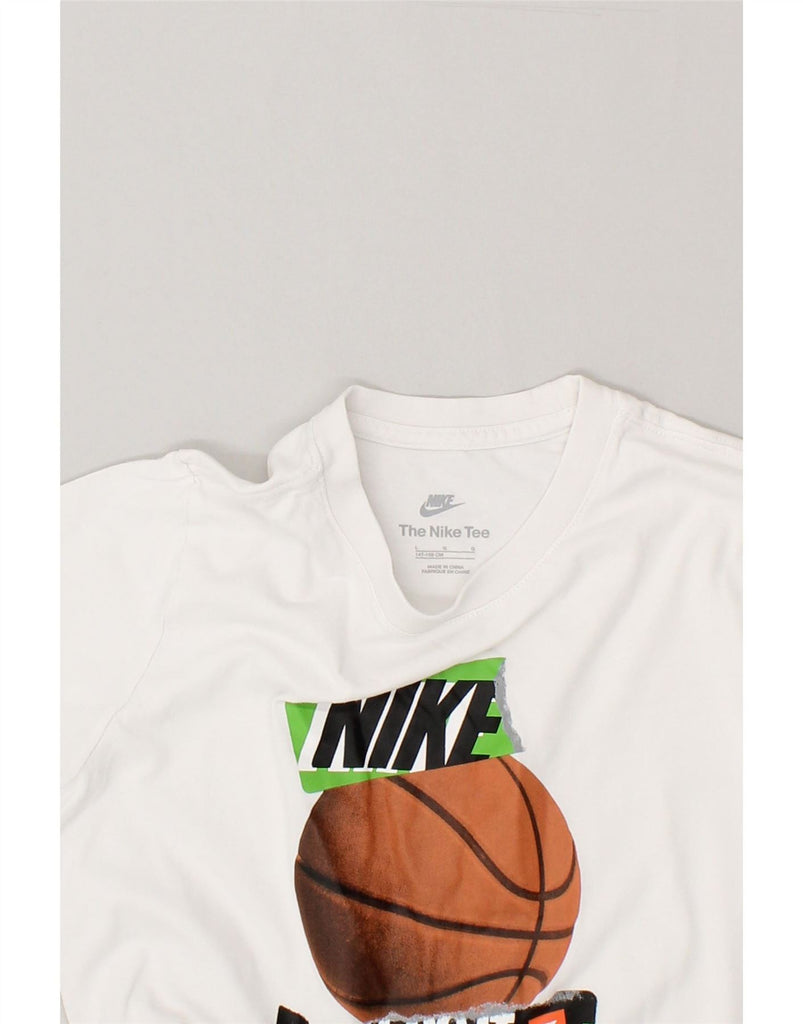 NIKE Girls Graphic T-Shirt Top 11-12 Years Large White Cotton Vintage Nike and Second-Hand Nike from Messina Hembry 