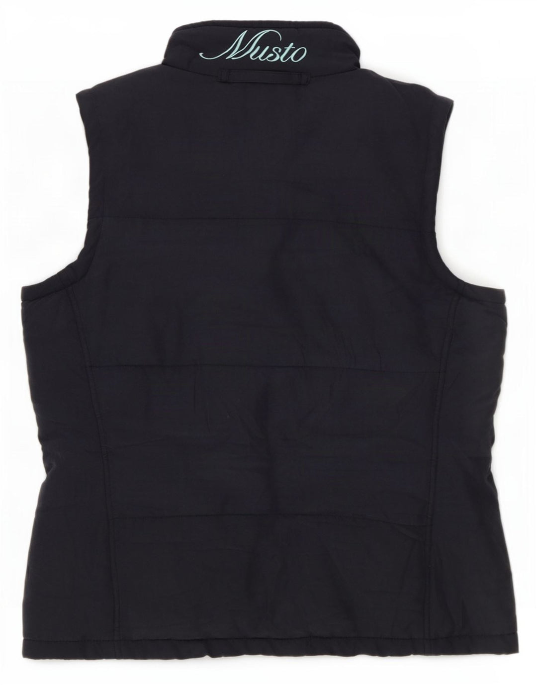 Musto Womens Padded Gilet UK 14 Large Navy Blue Polyester