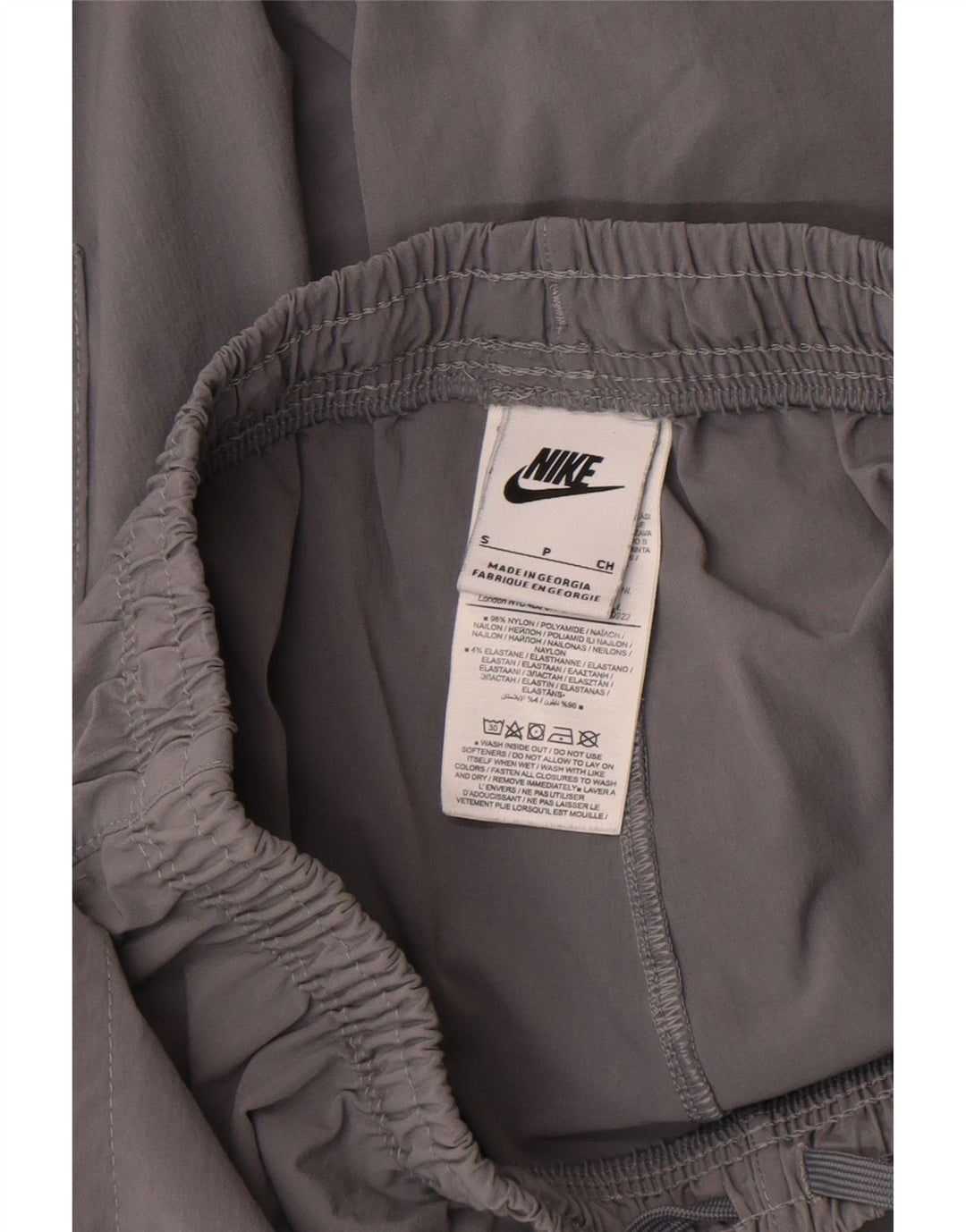 Nike Mens Cargo Tracksuit Trousers Joggers Small Grey Nylon