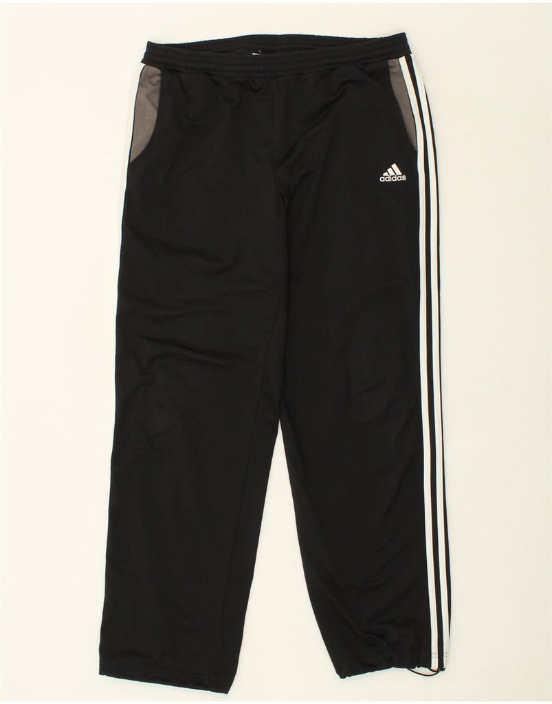 ADIDAS Mens Tracksuit Trousers UK 40/42 Medium Black Polyester | Vintage Adidas | Thrift | Second-Hand Adidas | Used Clothing | Messina Hembry 