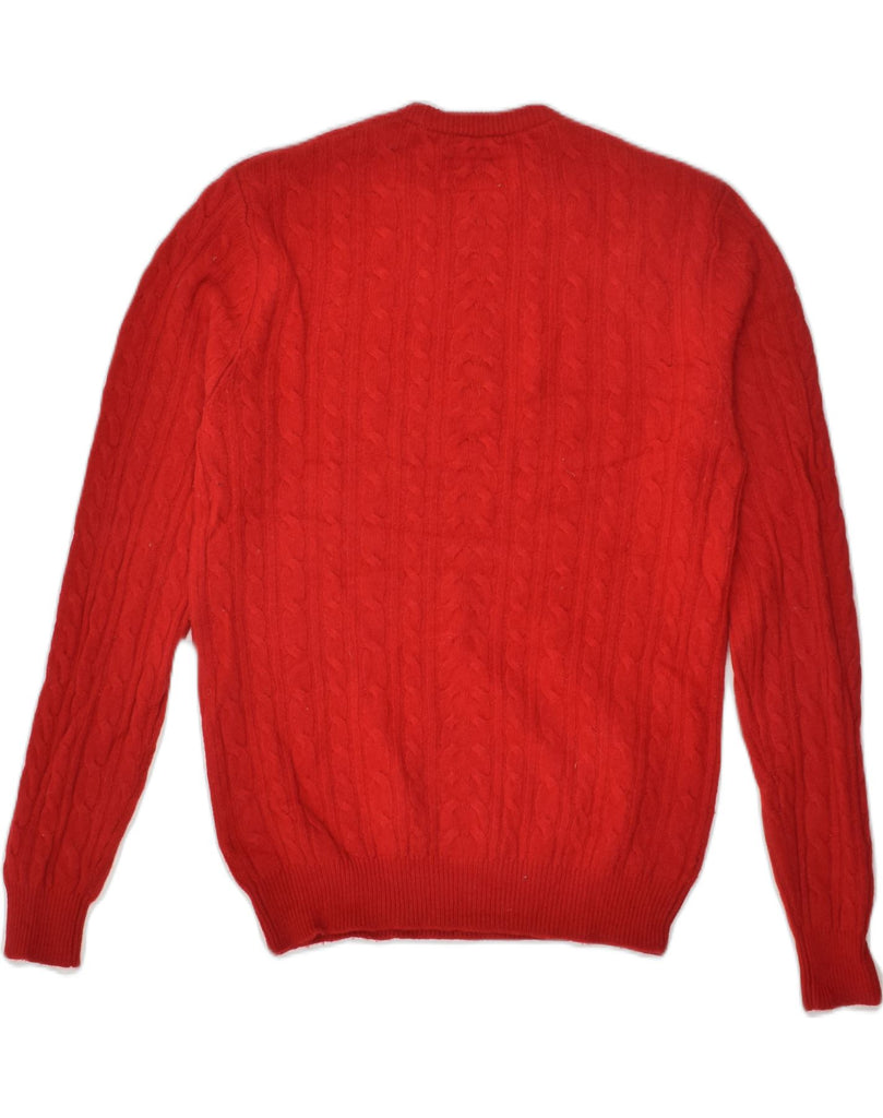 JACK WILLS Mens Crew Neck Jumper Sweater Small Red Wool | Vintage Jack Wills | Thrift | Second-Hand Jack Wills | Used Clothing | Messina Hembry 