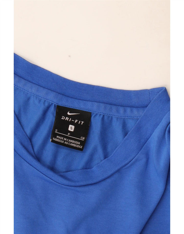 NIKE Mens Dri Fit T-Shirt Top Small Blue