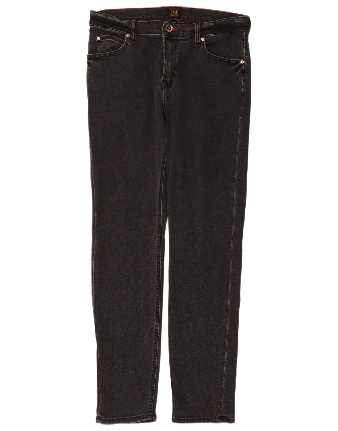 LEE Mens Rider Straight Jeans W32 L32  Grey Cotton