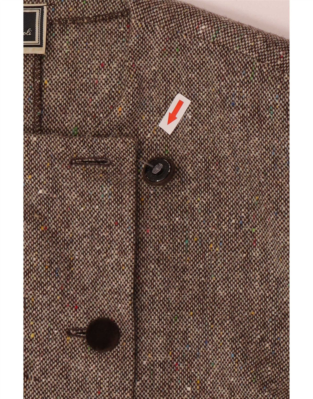 Luisa Spagnoli Womens 4 Button 2 Piece Suit IT 46 Large W30 Grey Flecked