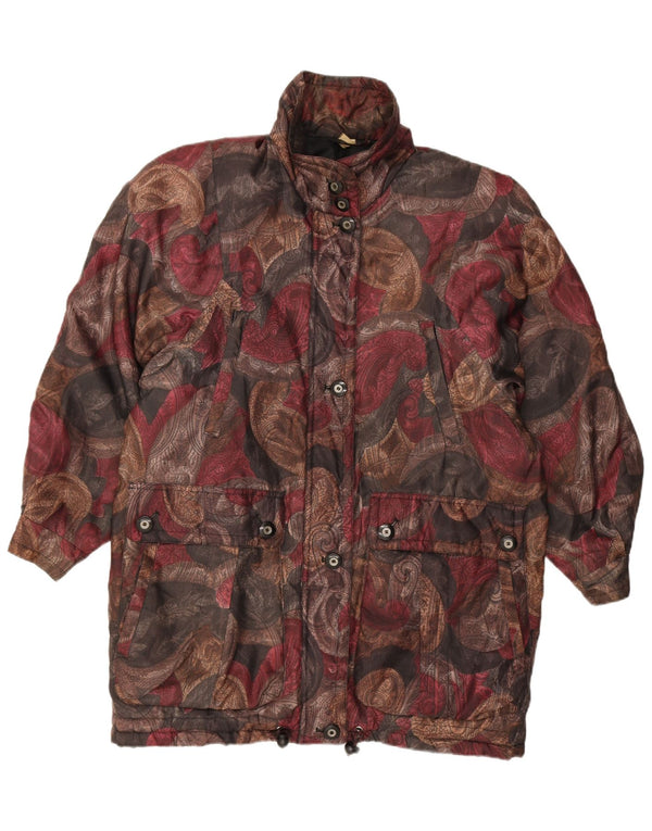VINTAGE Womens Windbreaker Coat EU 36/38 Small Multicoloured Paisley