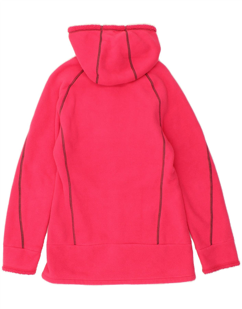 ADIDAS Womens Hooded Fleece Jacket UK 12 Medium Pink Polyester Vintage Adidas and Second-Hand Adidas from Messina Hembry 