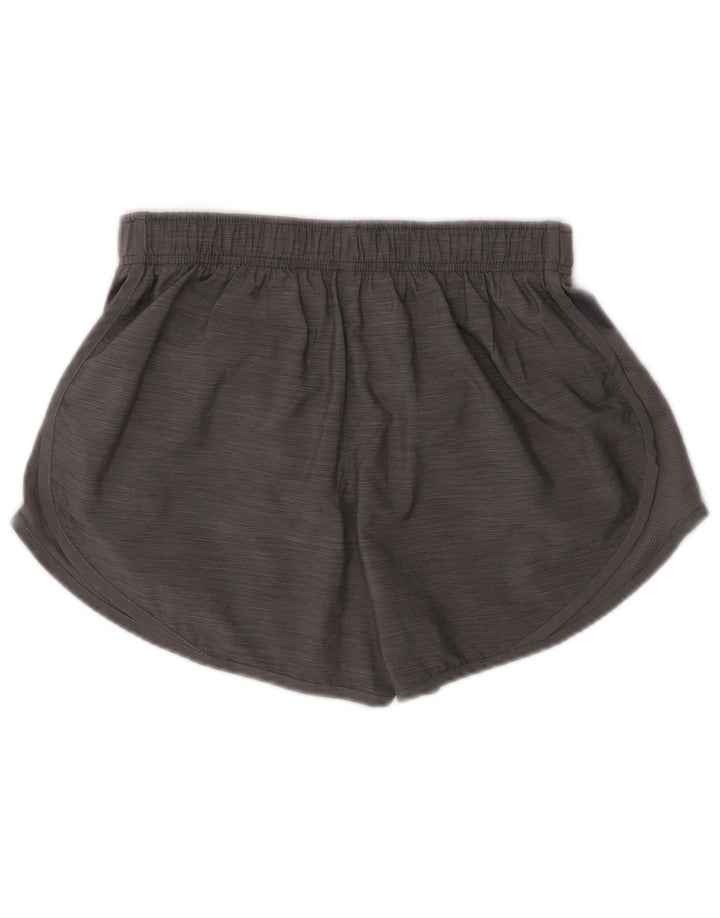 Nike Womens Sport Shorts UK 8 Small Grey Flecked Polyester