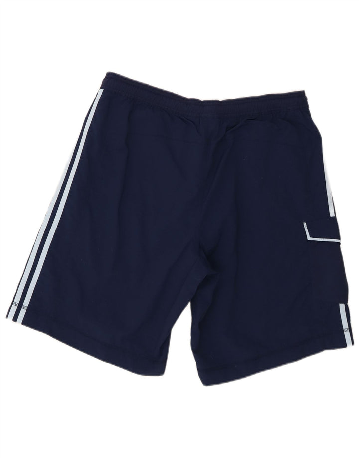 Adidas Mens Cargo Sport Shorts Large Navy Blue Nylon