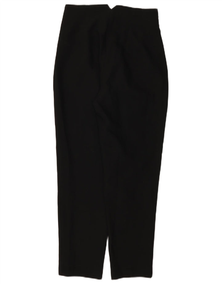 Zara Womens Tapered Chino Trousers Small W26 L27 Black Polyester
