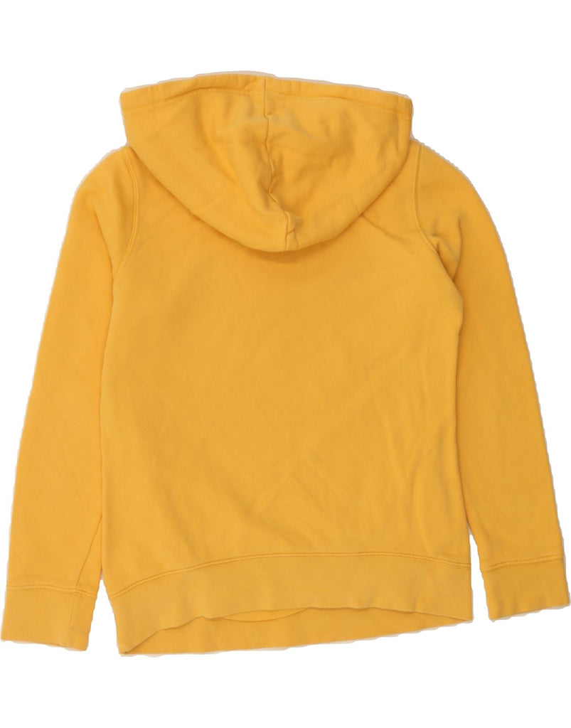 ADIDAS Womens Oversized Graphic Hoodie Jumper UK 6 XS  Yellow Cotton Vintage Adidas and Second-Hand Adidas from Messina Hembry 