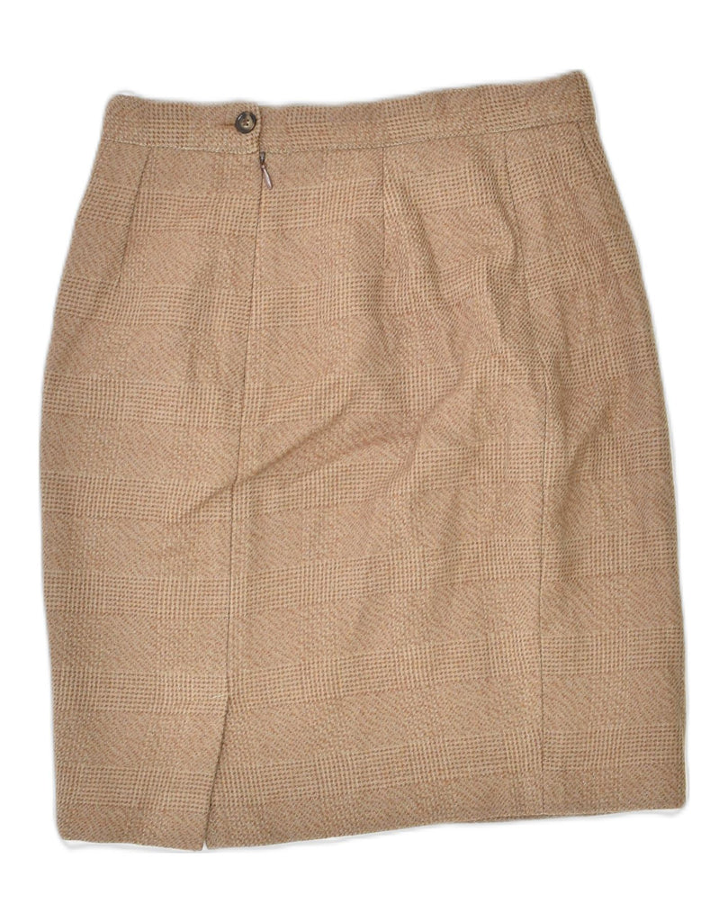 VINTAGE Womens Pencil Skirt W28 Medium Brown Wool | Vintage | Thrift | Second-Hand | Used Clothing | Messina Hembry 