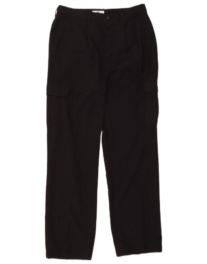 Vans Mens Straight Cargo Trousers Small W29 L28 Black Polyester