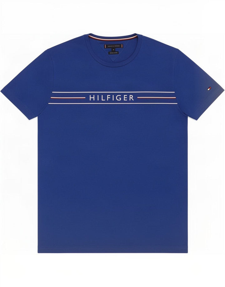 Tommy Hilfiger Mens Graphic T-Shirt Top Medium Blue Cotton