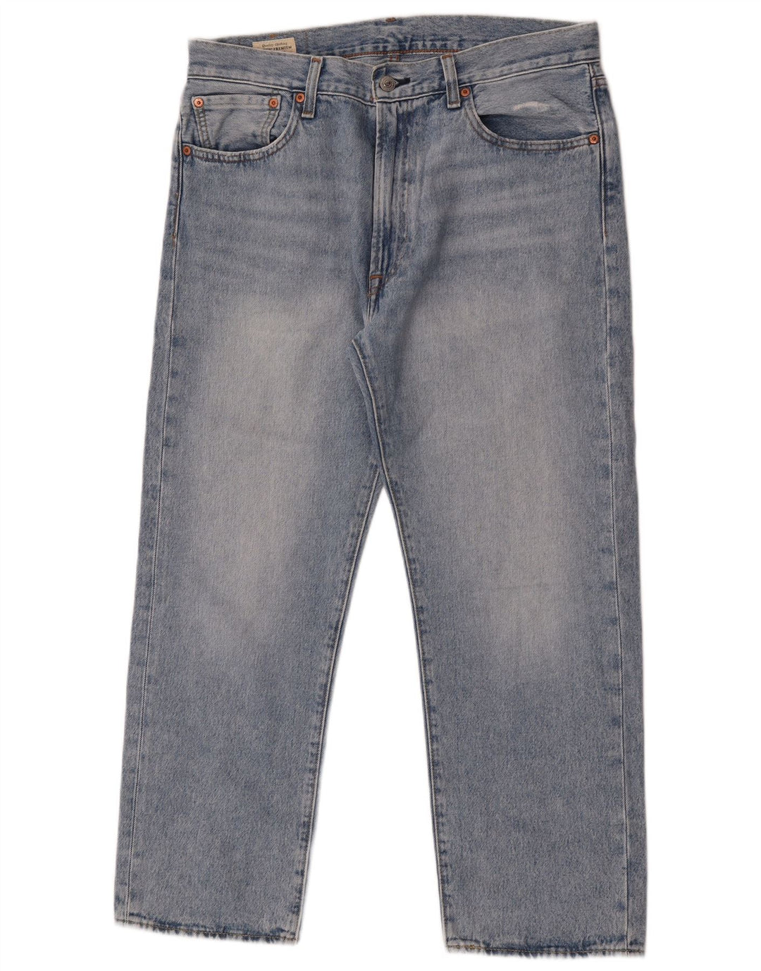 LEVI'S Mens 551 Straight Jeans W33 L27 Blue Cotton