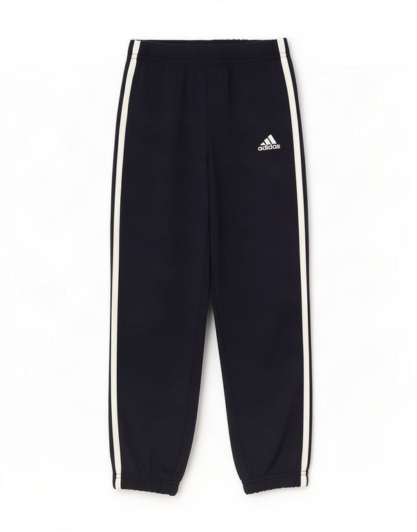 Adidas Boys Tracksuit Trousers Joggers 4-5 Years Navy Blue Polyester