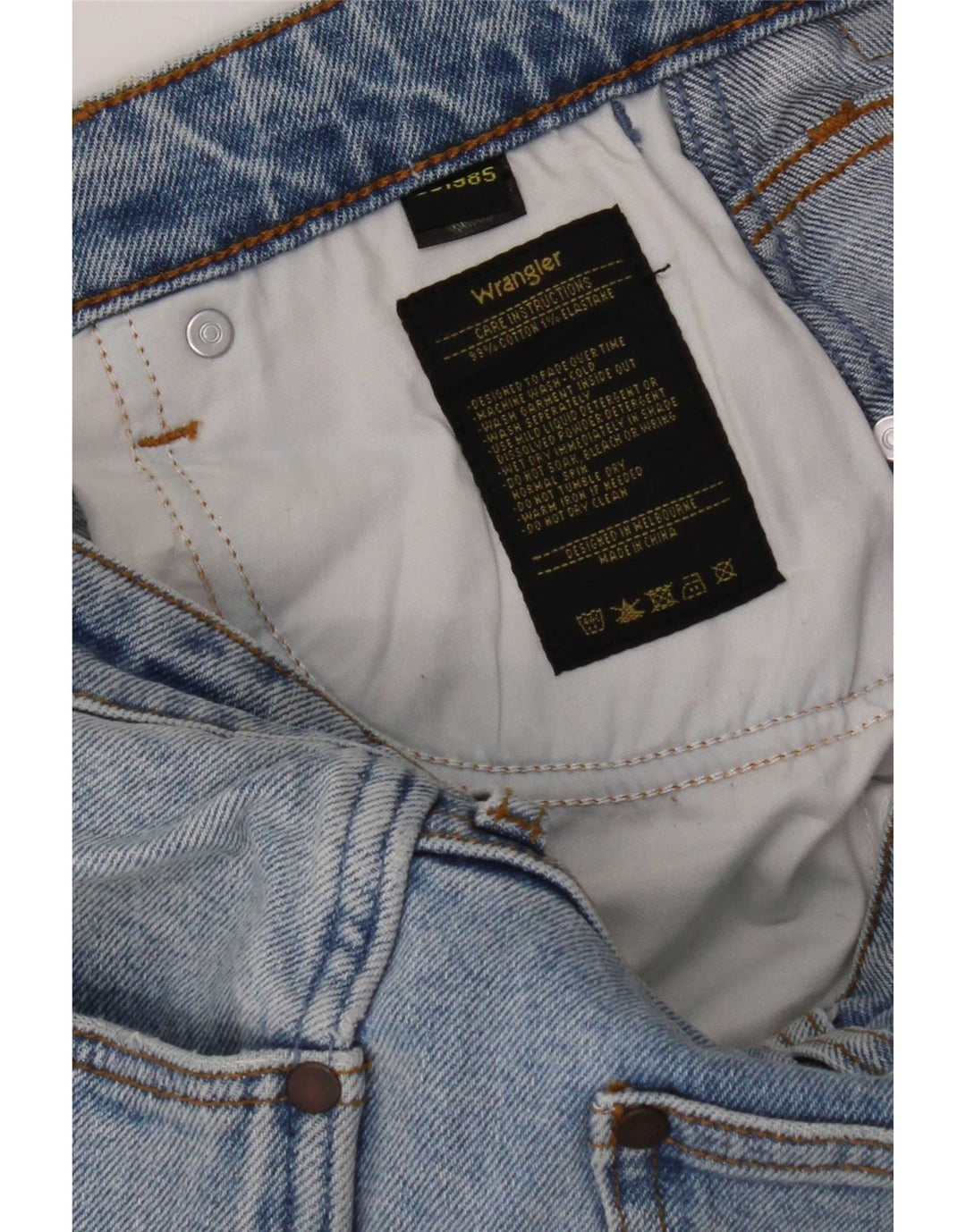 Wrangler Mens Sid Skinny Jeans W30 L30 Blue Cotton