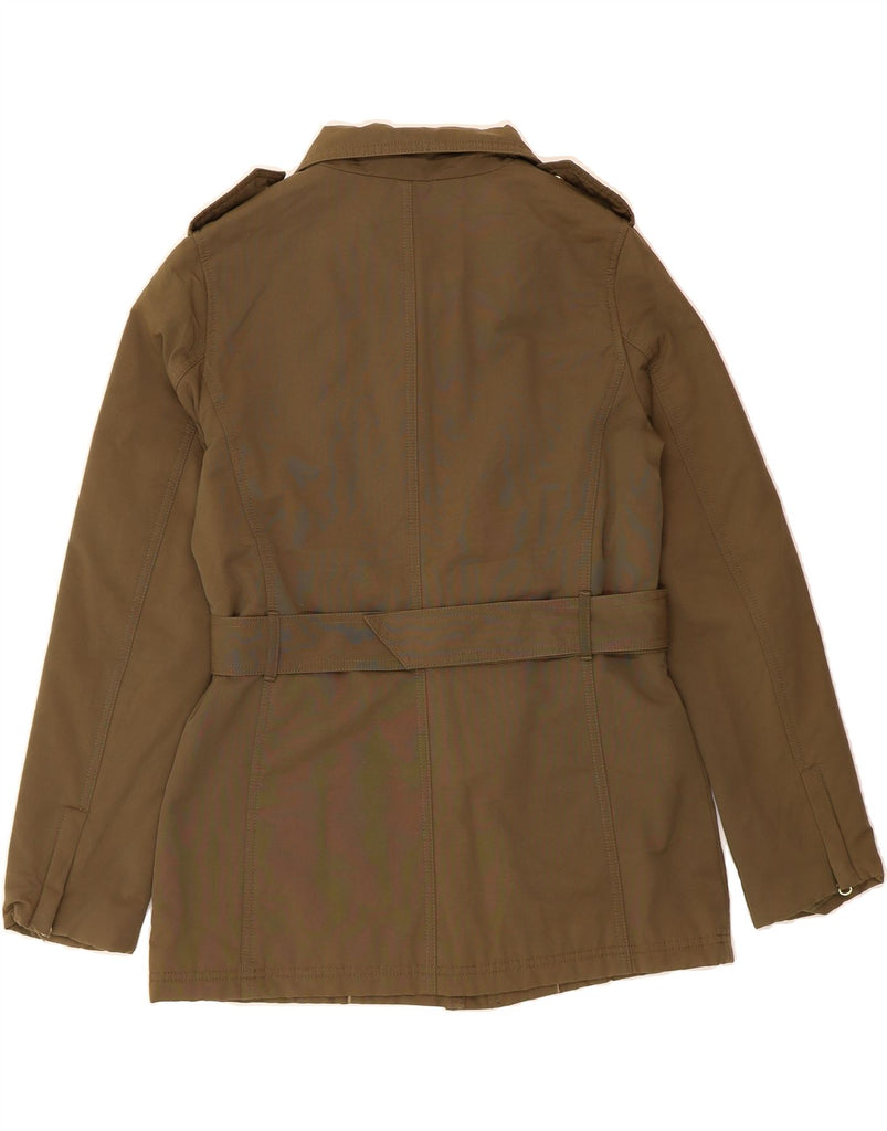 MASSIMO DUTTI Womens Utility Jacket UK 16 Large Khaki Cotton Vintage Massimo Dutti and Second-Hand Massimo Dutti from Messina Hembry 