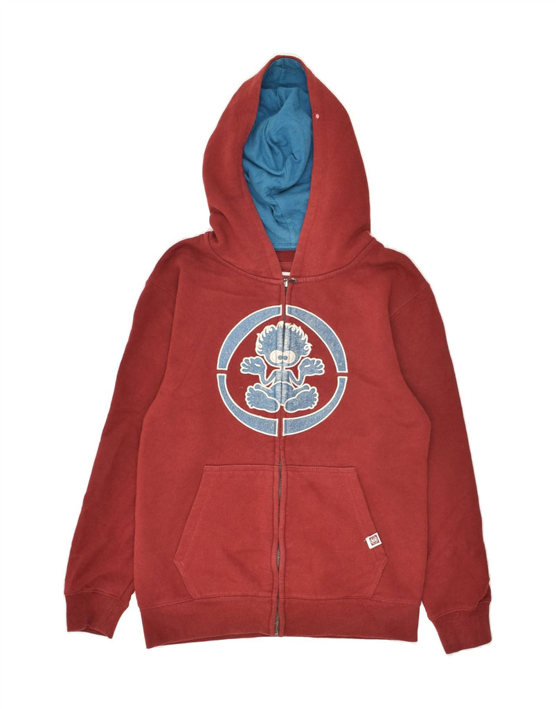 SALTROCK Boys Graphic Zip Hoodie Sweater 11-12 Years Red Cotton | Vintage Saltrock | Thrift | Second-Hand Saltrock | Used Clothing | Messina Hembry 